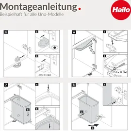 HAILO AS Uno 18 l edelstahl/schwarz