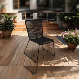 Sam ISRA Gartenstuhl 58 x 58 x 88 cm schwarz 2 St.