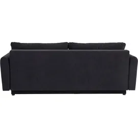 INOSIGN Schlafsofa »Nordic«, mit Federkern und Metallbeinen, Steppung im Sitzbereich schwarz