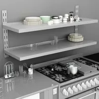 vidaXL Wandregal 150 x 30 cm Grau