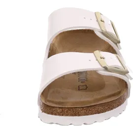 Birkenstock Arizona Birko-Flor Lack schmal patent white 40