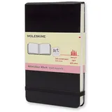Moleskine Aquarellalbum P/A6 200g-Aquarellpapier Hard Cover Schwarz