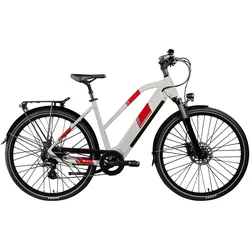 E-Bike ZÜNDAPP "Z810" Gr. 50, weiß (antique weiß), Elektrofahrräder, 50cm, 28 Zoll (71,12cm)