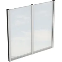 SKANHOLZ Carport-Seitenwand SKANHOLZ, grau (anthrazit), B:193cm H:200cm, Holzwerkstoff, Gartenhaus-Seitenwände,