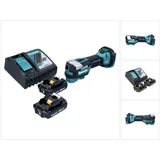 Makita DTM 52 RA Akku Multifunktionswerkzeug 18 V Starlock Max Brushless + 2x Akku 2,0 Ah + Ladegerät