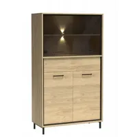 99rooms Medison Vitrine II Hikora mit LED-Beleuchtung