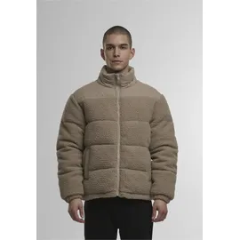 URBAN CLASSICS Fabric Mix Teddy Puffer Jacket beige S