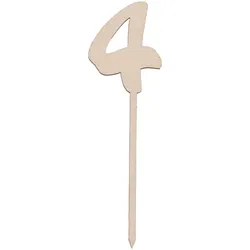 Sallys Cake Topper Zahlen - aus echtem Holz