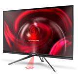 Ozone Gaming DSP27 IPS - 27" Monitor für Spiele, 2560x1440 2K QHD Full HD Display, Solider Standfuß, 1ms, 144hz, AMD und G-Sync kompatibel, HDR, HDMI, Schwarz
