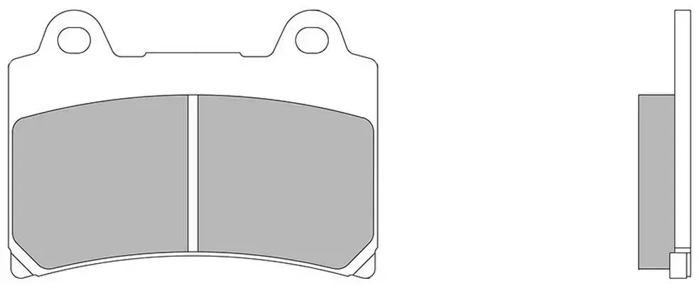 Nissin Premium A0250 2p-228ns Semi-gesinterte Bremsbeläge - Multicolor - One Size