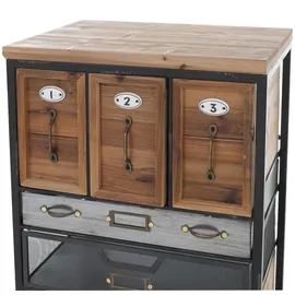 Mendler Apothekerkommode 85 x 46 x 35 cm Braun