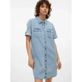 Vero Moda Jeanskleid Kurzarm Blau 34