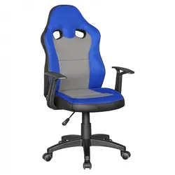 KADIMA DESIGN Kinderdrehstuhl FAST, ergonomisch, höhenverstellbar, Racing-Design, Mesh- und Kunstlederbezug