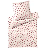 ELEGANTE Cherie Himbeerrot 135 x 200 cm + 40 x 80 cm