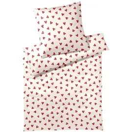 ELEGANTE Cherie Himbeerrot 135 x 200 cm + 40 x 80 cm