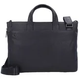 Piquadro Black Square Aktentasche Leder 42 cm Laptopfach braun