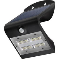 Blulaxa LED-Außenstrahler 48636, IP 65, 400 Lm, Bewegungsmelder, Solarbetrieb, Akku, sw.