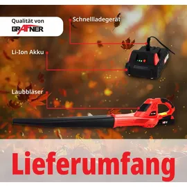 Grafner Grafner® AKKU Laubgebläse Laubbläser 20V / 2 Ah Li-Ion