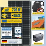 Balkonkraftwerk SUN EXPERT BASIC - 800W Einspeisung und bis zu 1440Wp Solarleistung Ziegeldach / ANKER Solix 1600Wh / 2 x 360 Watt