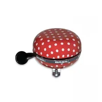 Basil Fahrradklingel Ding-Dong Polka Dot Ø80mm rot-weiß