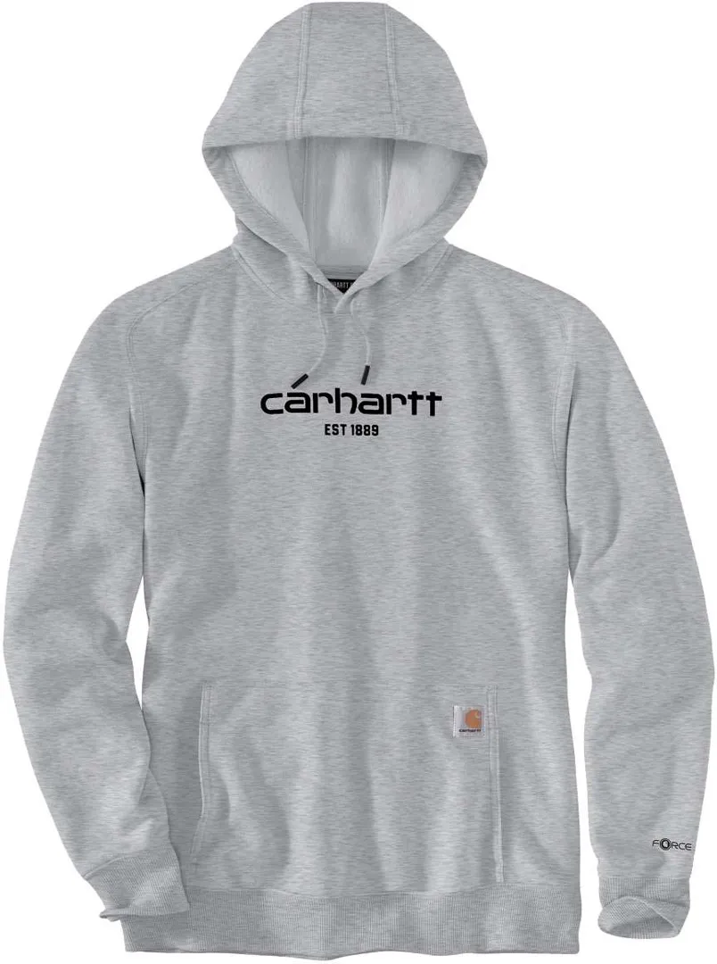 Carhartt Lightweight Logo Graphic Hoodie, grijs, 2XL Voorman