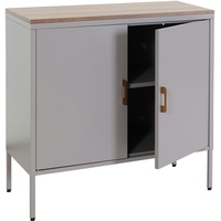 Mendler Kommode HWC-L84, Sideboard Schrank Anrichte, 2 Türen Metall