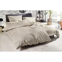 Primera Uni Luxus-Satin Grau 200 x 200 cm + 80 x 80 cm
