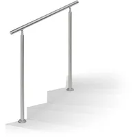 Relaxdays Treppengeländer 100 cm Edelstahl