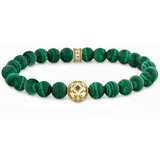 Thomas Sabo Armband in gold, schwarz, grün | Gr.: 19 cm