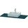 Duravit Konsole XSquare 80x55cm, blau s-matt, mit 1 Ausschnitt
