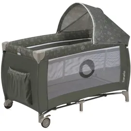lionelo Sven Plus 4 in 1 Baby Bett Baby ab Geburt bis 15 kg Wickelauflage luftige Seitenwände mit Seiteneingang Tragetasche zusammenklappbar