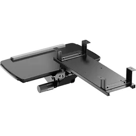 Maclean Brackets Tastaturablage Untertisch Höhenverstellbar Schwarz