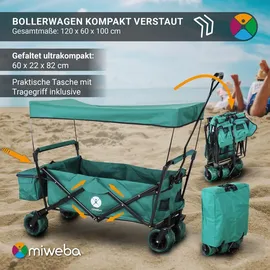 MIWEBA Bollerwagen MB-10 grau Transporttasche