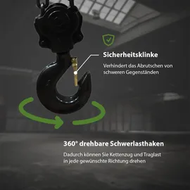 Trutzholm Ratschenzug 6 t Tragkraft - 3 m Hubhöhe Hebezug Kettenzug Hebelzug Flaschenzug
