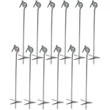 Baumarktplus 12x Bodenanker zum Eindrehen 58 cm feuerverzinkt Erdanker Grundanker Spieltur...