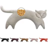 Leschi Körnerkissen, Katze Clara aus Bio-Baumwolle – Wärmekissen zur Entspannung, Farbe ...