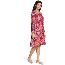 Cartoon Volantkleid Damen mit Rüschen Violett/Rot 38