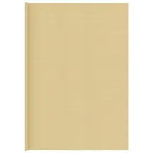 vidaXL Zeltteppich Beige 400x800 cm HDPE