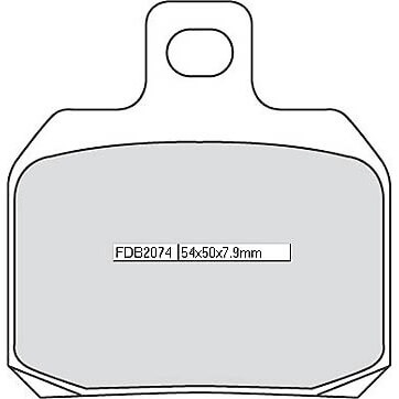 FERODO Sinterbelag FDB 2074 ST