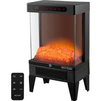 Echos Elektrokamin mit Heizung Heizlüfter energiesparend 1500W Elektro Kamin mit Heizung Kaminillusion Flammeneffekt Elektroheizung geräuscharm Kaminof...
