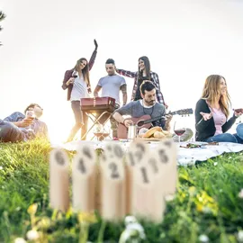 Relaxdays Kubb mit Transportbox