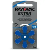 RAYOVAC Hörgeräte-Batterie, EXTRA Advanced, Größe 675, 6 Stück