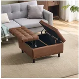 HAUSS SPOLE Sitzbank schlafzimmer/wohnzimmer,Truhenbank mit stauraum,anhebbare anhebbare braun