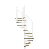 Minka Spindeltreppe Spiral Effect 38 - 305,5 cm Aluminium/Holz/Metall