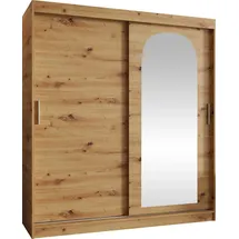 Mirjan24 Schwebetürenschrank Selfie 180 x 200 x 62 cm Braun