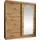 Mirjan24 Schwebetürenschrank Selfie 180 x 200 x 62 cm Braun