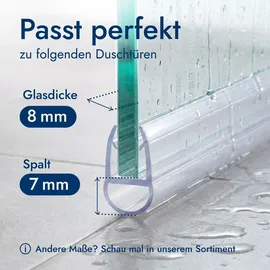 Bagnoxx Duschdichtung Spaltdichtung 100 cm