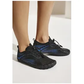 VIVANCE Damen Slip-On-Sneaker schwarz/royalblau 35