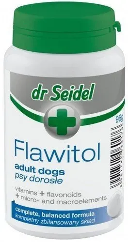 Dr. Seidel FLAWITOL für ausgewachsene Hunde Vitamin- und Mineralstoffpräparat mit Traubenflavonoiden 200 tab (Rabatt für Stammkunden 3%)