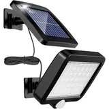 Jalleria – 56 Led Solar-außenstrahler – 120°-bewegungsmelder – Ip65 Wasserdicht Mit 5 M Kabel – 300 Lm Helligkeit, 7000 K